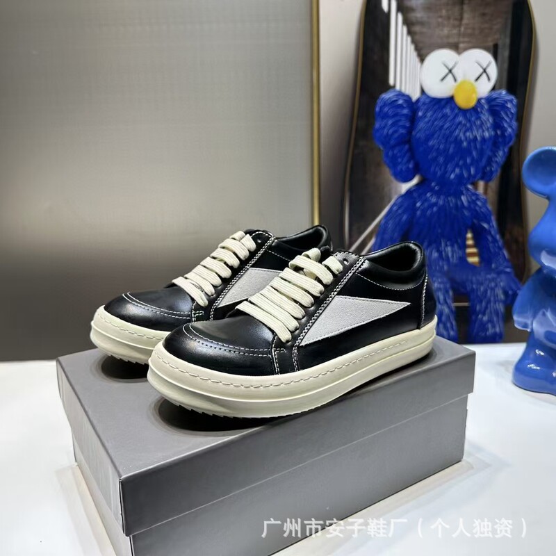 RO Low-top Canvas Shoes 2024 New Style Lovers Thick-soled Height-increasing Fashionable Trendy Shoes All-match Casual Board Shoes for Men and Women