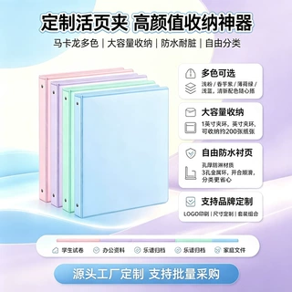 跨境a4活页文件夹大容量办公家用收纳册资料收集pp文件夹外壳定制