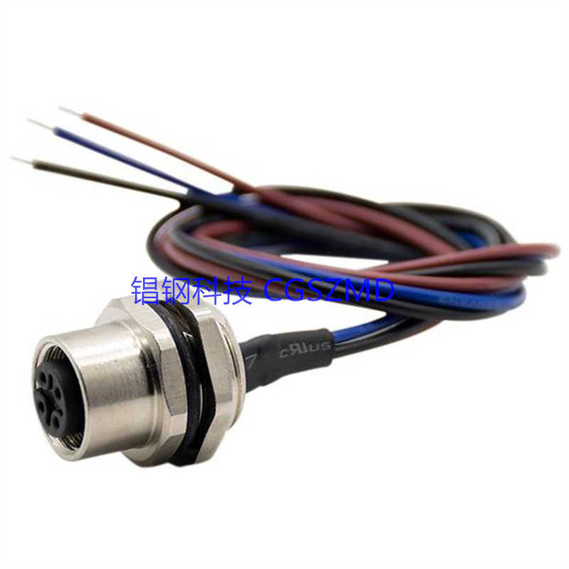 12оM12עʽIP67ͷ   M12 Straight Plug Sensor Cable