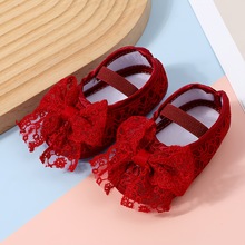 春秋公主婴儿鞋软底0-12月女宝宝网鞋单透气婴幼儿满月地板袜子鞋