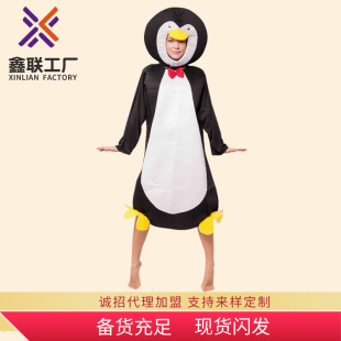 Manufacturer Wholesale Christmas Holiday Animal Costumes Cartoon Penguin Stage Performance Cosplay Costumes Stage Dress-Up