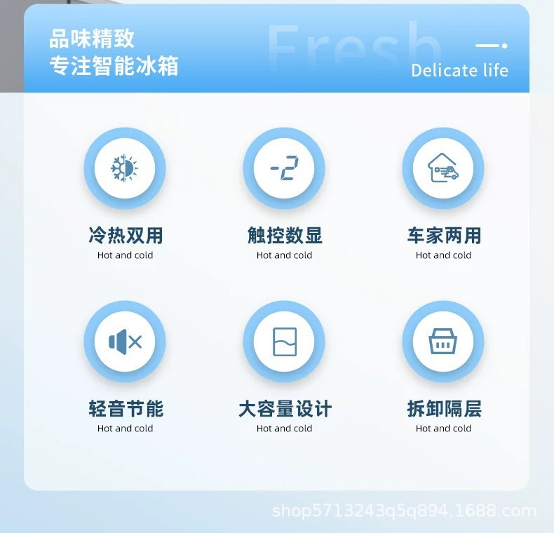 Mini Refrigerator 2-8 Degrees for Storing Traditional Chinese Medicine, Breast Milk, Insulin; Portable Heating and Cooling for Home Use, 12V 24V Truck Use