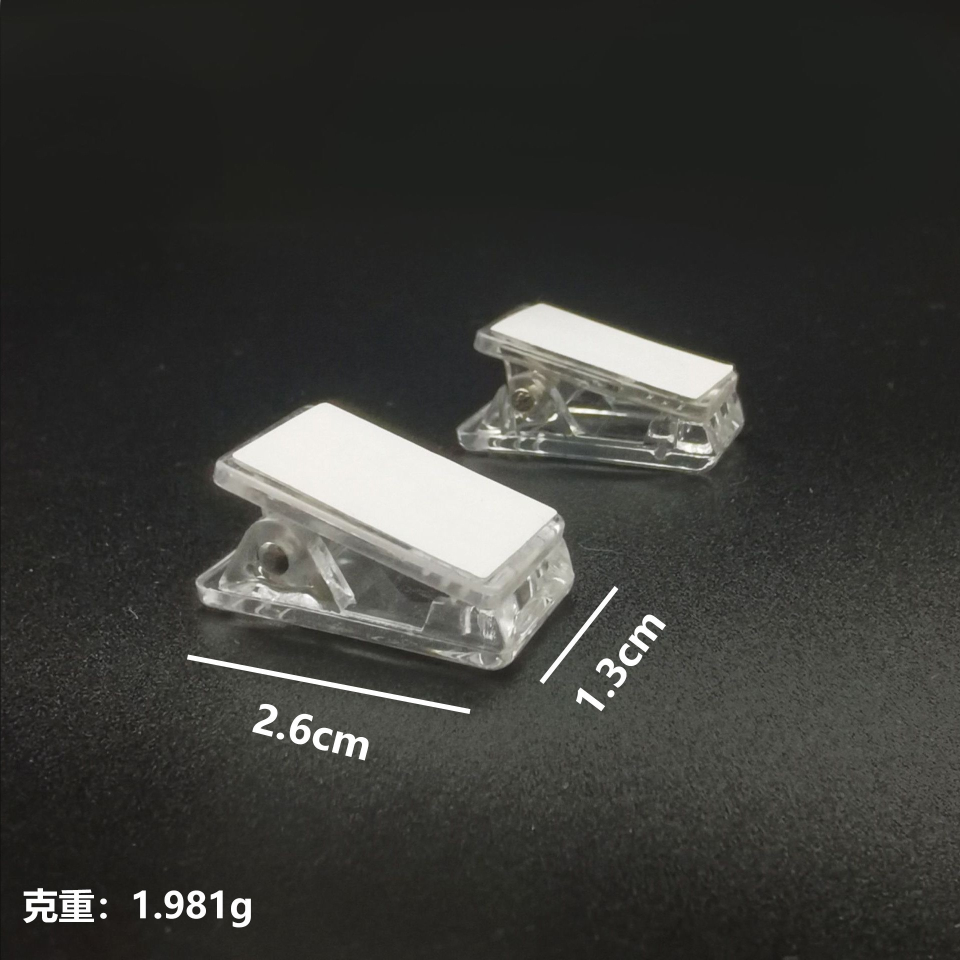 Clips de plástico acrílico accesorios de papelería clips transparentes pequeños carpetas de cinta adhesiva cuentas de mano clips PPdiy