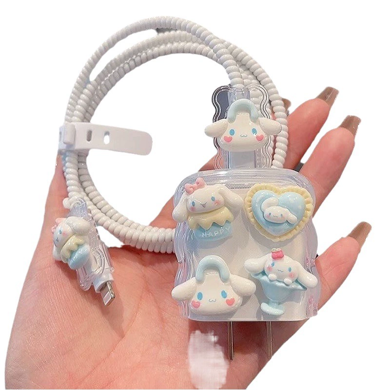 Apple 14 кабель для передачи данных защитный чехол iPhone12 подходит для зарядного устройства 20 Вт 13 Быстрая зарядка 15Pro милая собака югуи