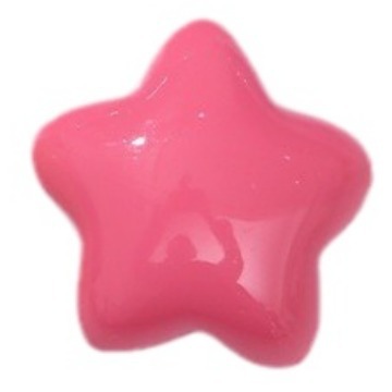 Nuevo macaron color tridimensional estrella de cinco puntas accesorios de resina DIY amor accesorios para el cabello colgante casero material al por mayor