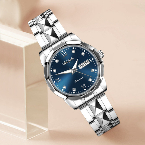 Eli Fida Steel Band Quartz Watch Women's Live Streaming Wholesale Waterproof Luminous Ultra-Thin Double Butterfly Buckle