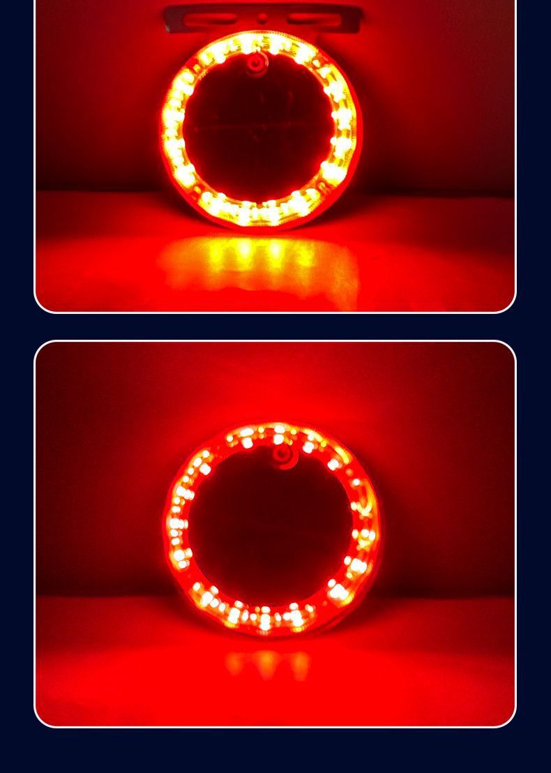 Car Anti-Rear Collision Glare Truck Night Width Tail Light Strong Magnet Anti-Theft Solar Strong Magnetic Warning Flash Light