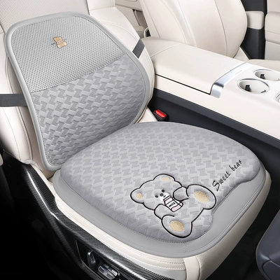 3D Buz ipək avtomobil oturacağı yastığı, nəfəs alan, hündürləşdirici.