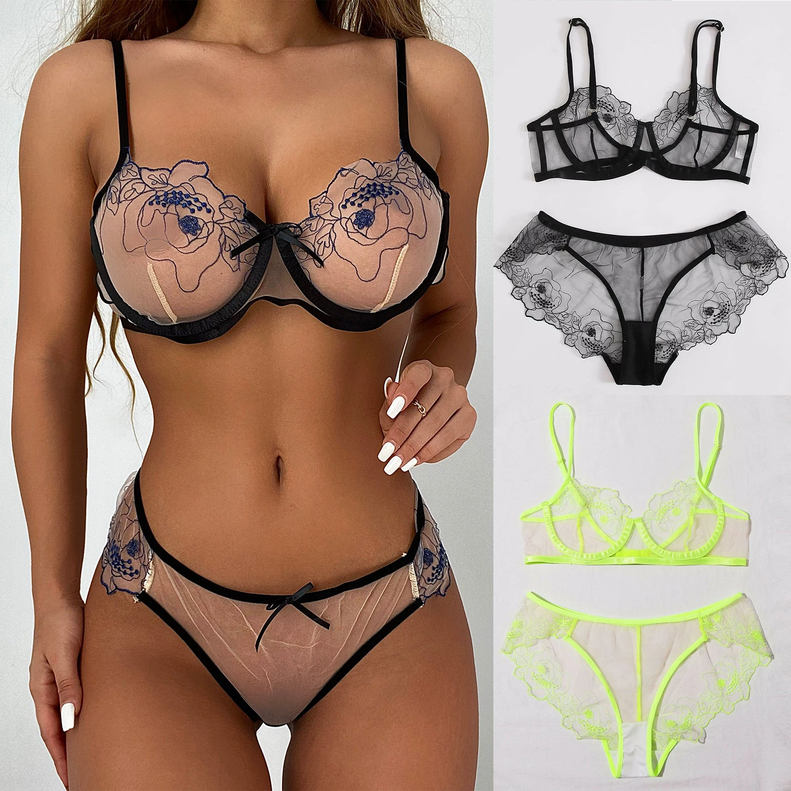 Эротическое белье, sexy женский сетчатый комплект белья Perspektiva