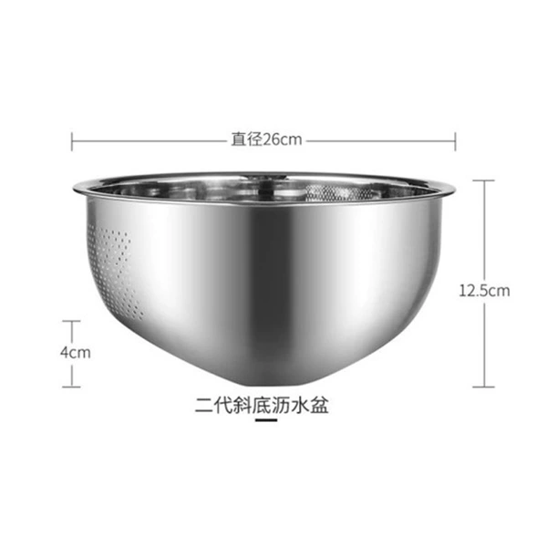 Large 26cm sloped bottom basin (double sloped)