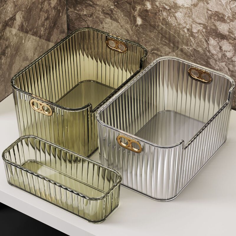 Cosmetic Storage Box Desktop Mask Dressing Table Skin Care Perfume Transparent Sundries with Lid Storage and Finishing Box