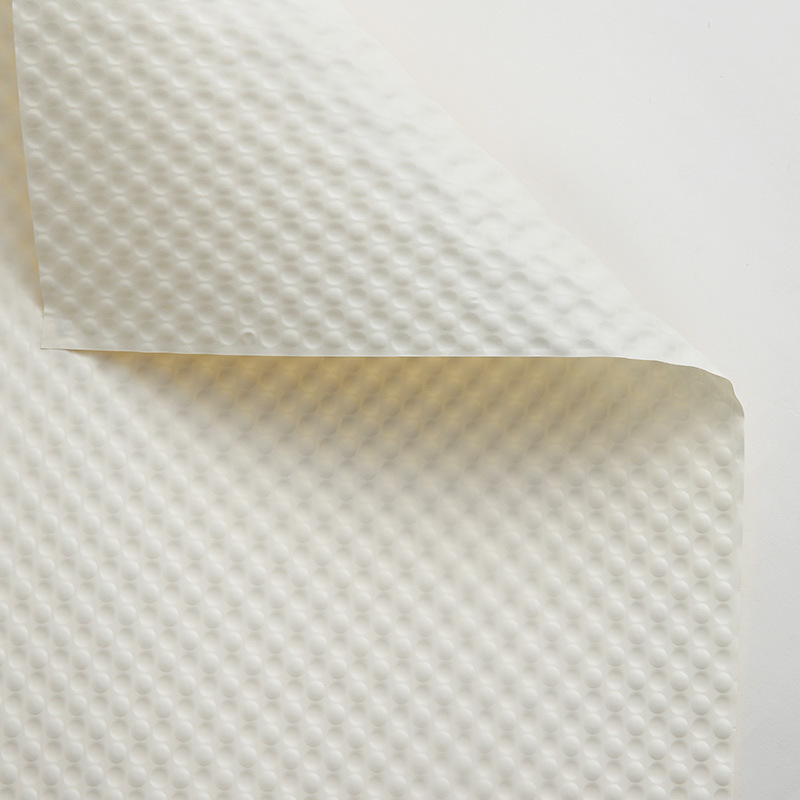 Papel de embalaje de flores de lunares al por mayor floristería arte floral hojaldre papel kraft embalaje de ramo papel en relieve tridimensional papel de embalaje de flores