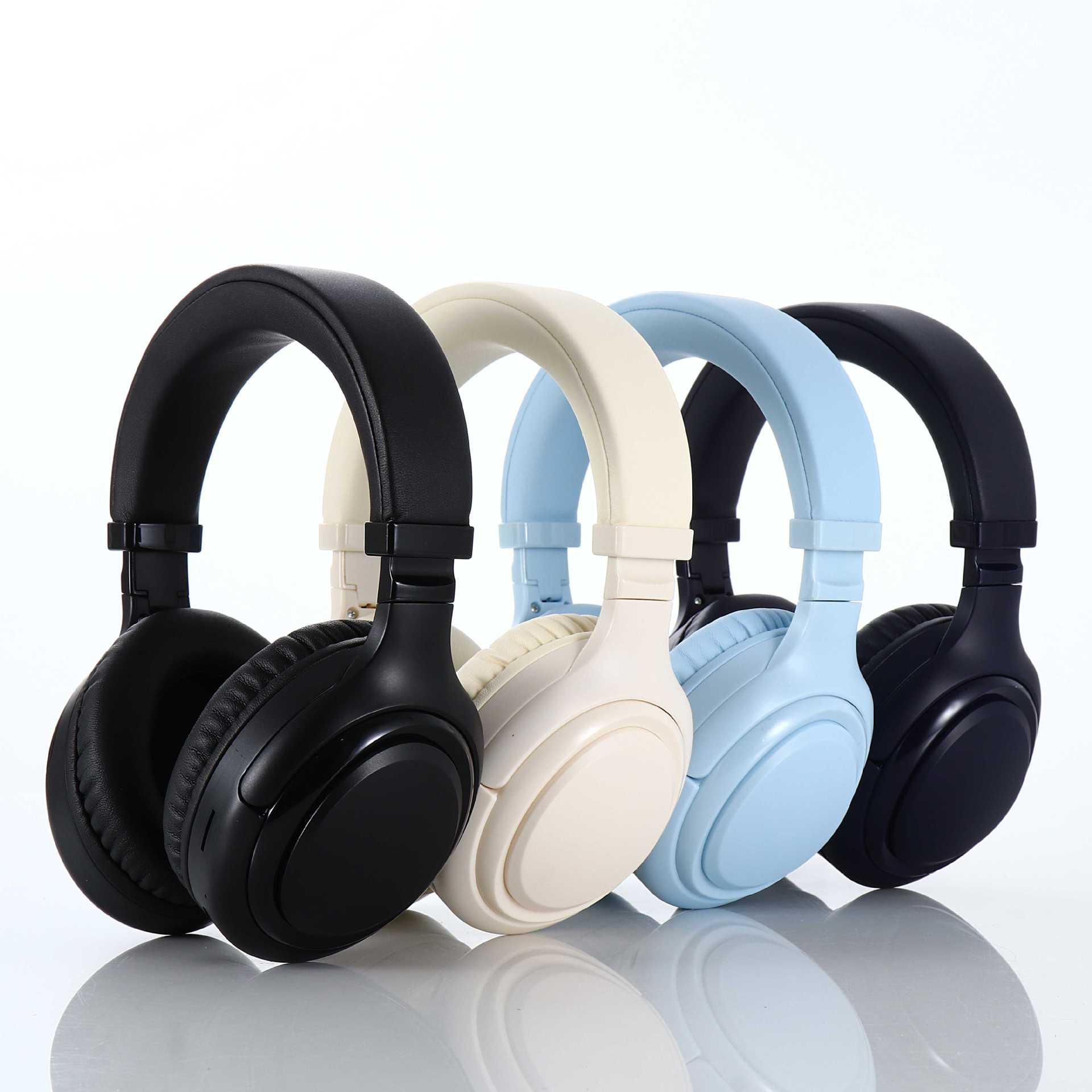 Audífonos Bluetooth diadema plegables, con tarjeta TF, 40h de autonomía