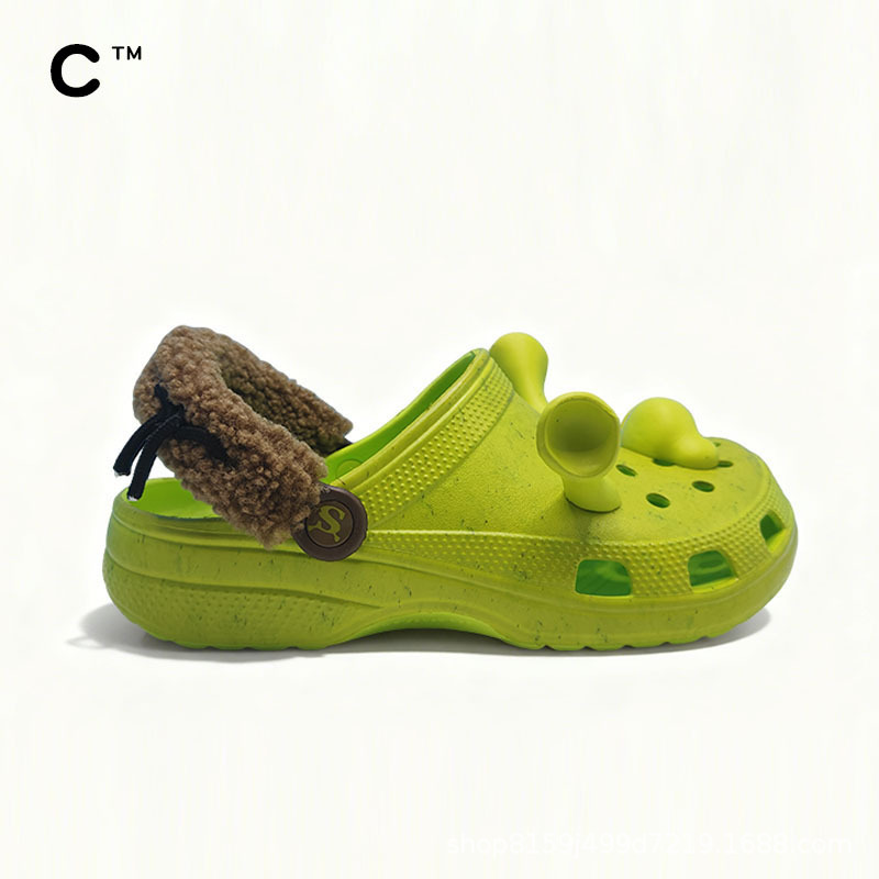Cross Monster Inc. Shrek Croc Shoes Collaboration Edition Beach Sandals and Slippers