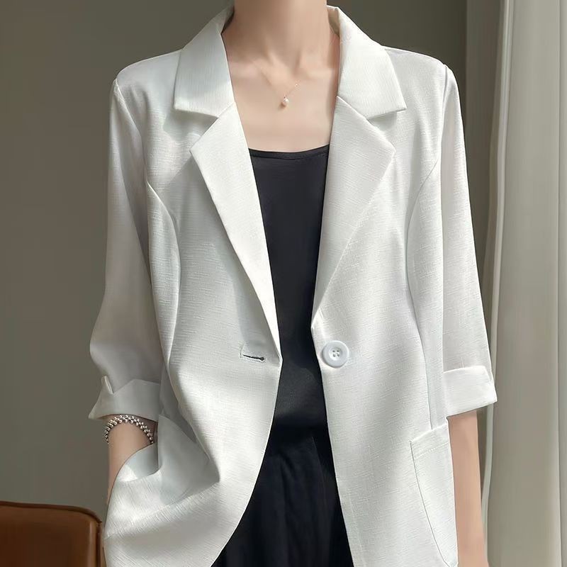 2026 Summer New Fashion Blouse Shirt Slim-Fit Casual Youthful Suit Jacket Versatile Stylish Top