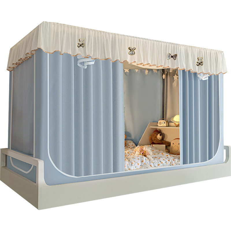 2025 nuevo estilo dormitorio de estudiantes mosquitera cortina de cama opacas dormitorio integrado literas individuales con todo incluido manto de cama