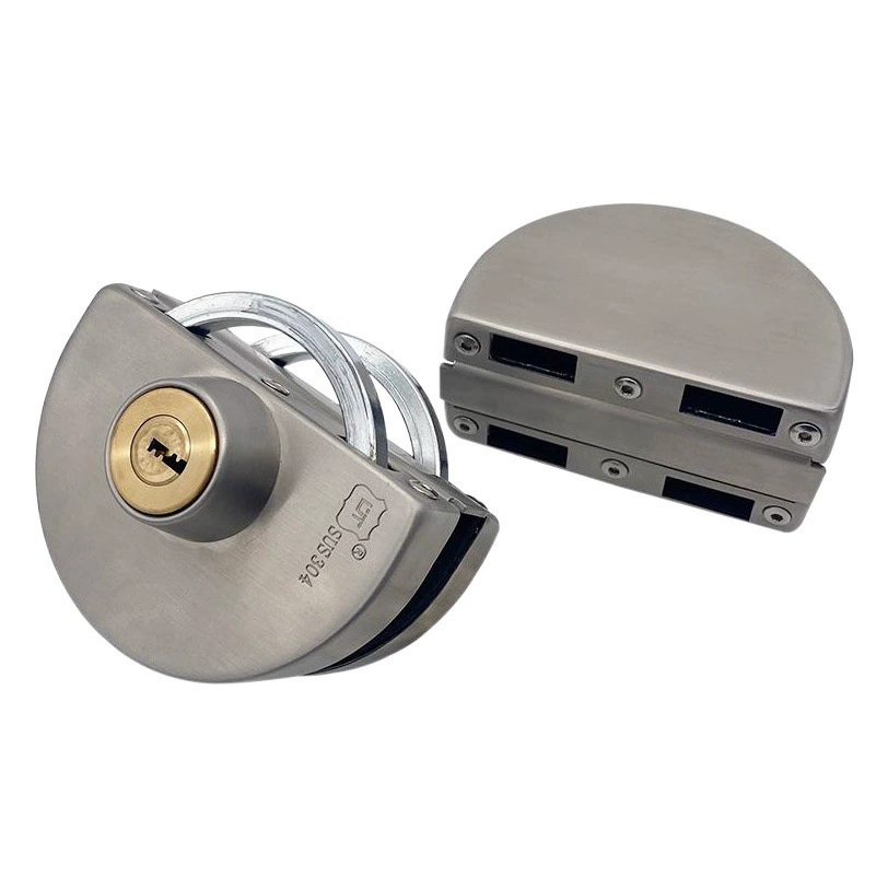 Современный минималистский стеклянный дверной замок, центральный замок, одно-и двухдверный офисный свободно открывающийся замок из нержавеющей стали 304, раздвижной дверной замок 201