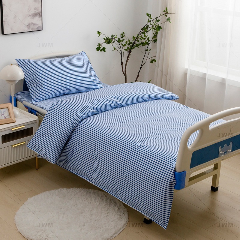 医療用リネン、病院用寝具、老人ホーム用ベッド、3点セット、掛け布団カバー、ベッドシーツ、工場直販、卸売、カスタマイズ可能|undefined
