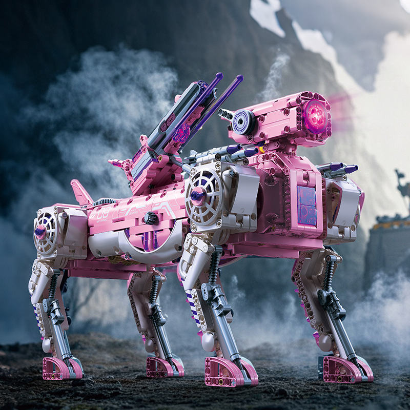 卸売武装メカニカルドッグ現代軍事兵器互換性のあるレゴビルディングブロック組み立てられたクロスボーダー教育玩具モデル|undefined