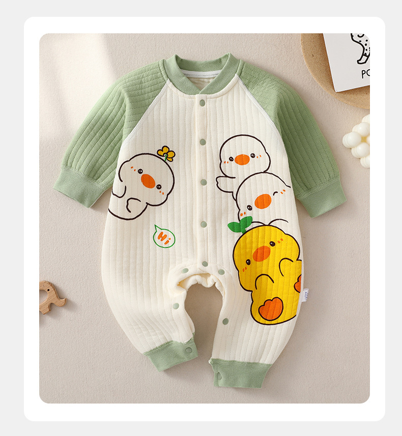 Casual Cartoon Cotton Baby Rompers display picture 3