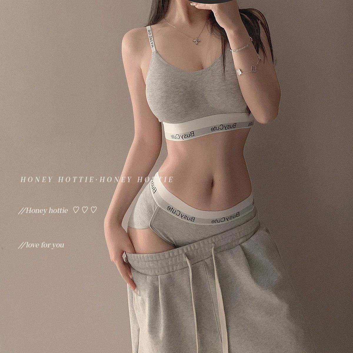 새로운 순수한 욕망 스포츠 스타일 속옷 여성의 강철 반지 작은 가슴 푸시 업 안티처링 편안한 얇은 통기성 브래지어 세트