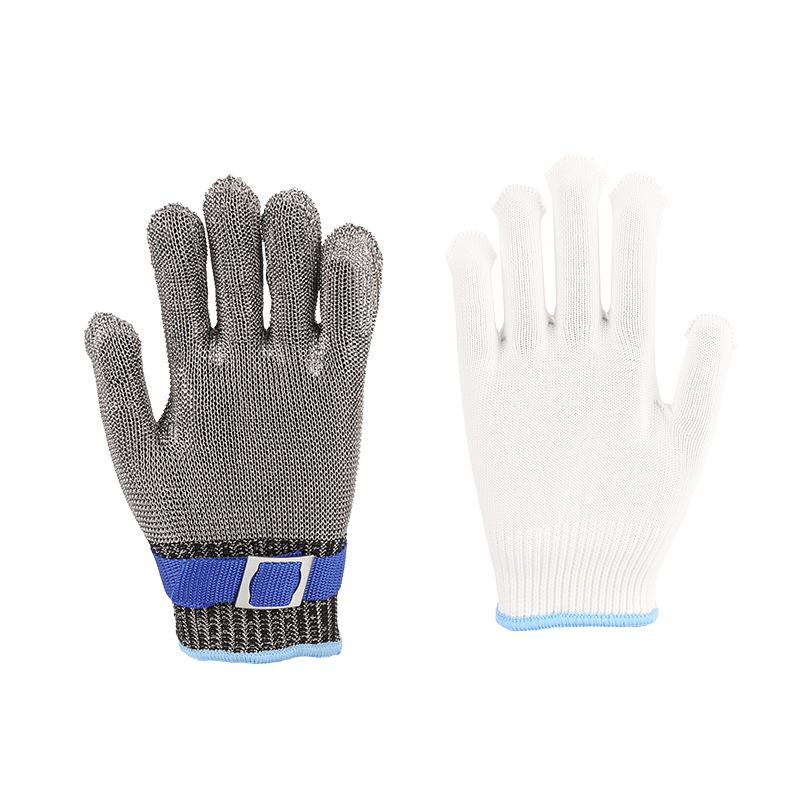 Guantes Anti-Corte de Acero Inoxidable 316 Grado A9 para Industria Carnicera image 7