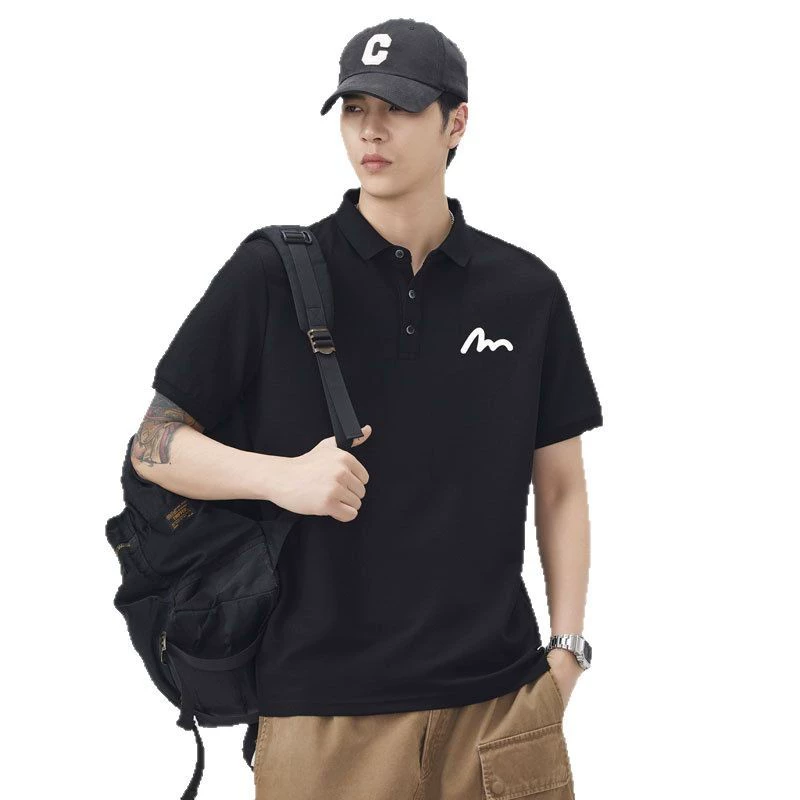 Summer three dimensional thin polo, T-shirt, with short sleeve, oversize