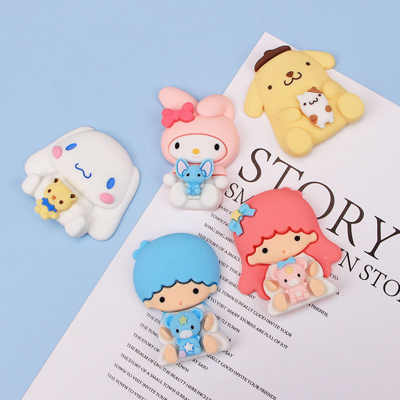 Nuevo pegamento suave de dibujos animados DIY pegamento crema al por mayor diadema horquilla taza de agua papelería lindo perro serie taza pegatinas ventas directas