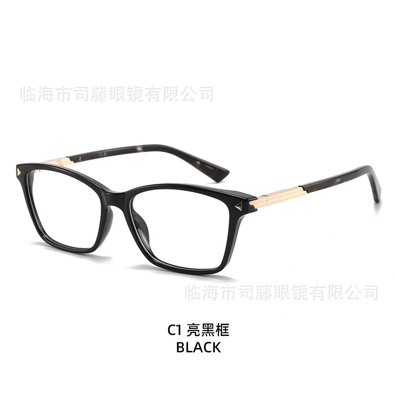 TM1031跨境电商猫眼平光镜TR90欧美东南亚板材腿可配近视眼镜框|undefined