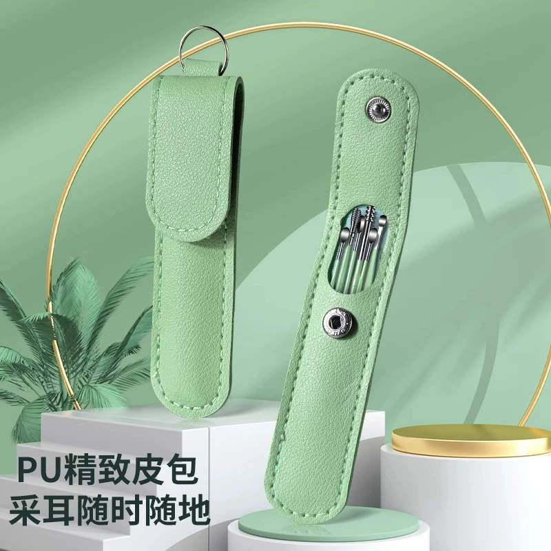 Ear picking, hygienic harmless glowing set stainless steel