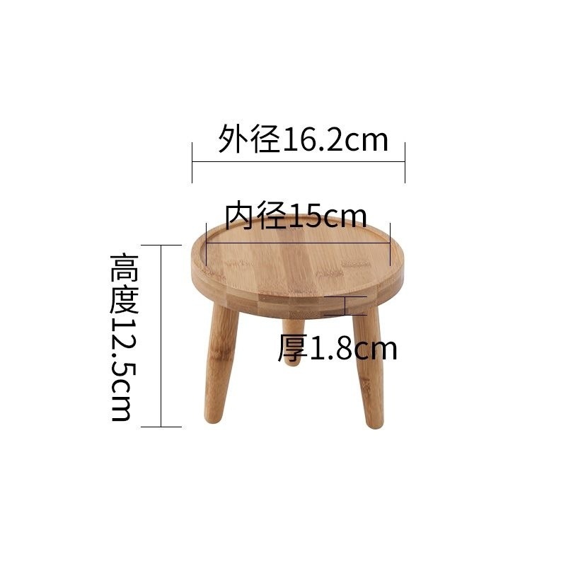 Soporte de maceta, soporte de madera maciza, soporte de maceta, soporte de pecera, soporte de piso interior, decoración creativa de la Sala de estar