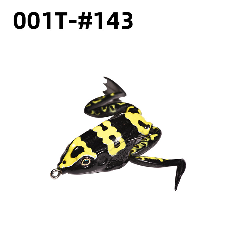 Lei Rana biónica Luya cebo suave Lei Rana cebo de imitación al por mayor tiro largo cebo negro Luya Lei Qiang Rana cebo falso lote