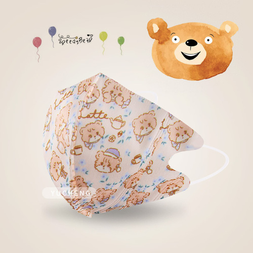 Summer thin positioning Strawberry Bear 3D three-dimensional disposable new heart-beating blush independently packaged for adult women
