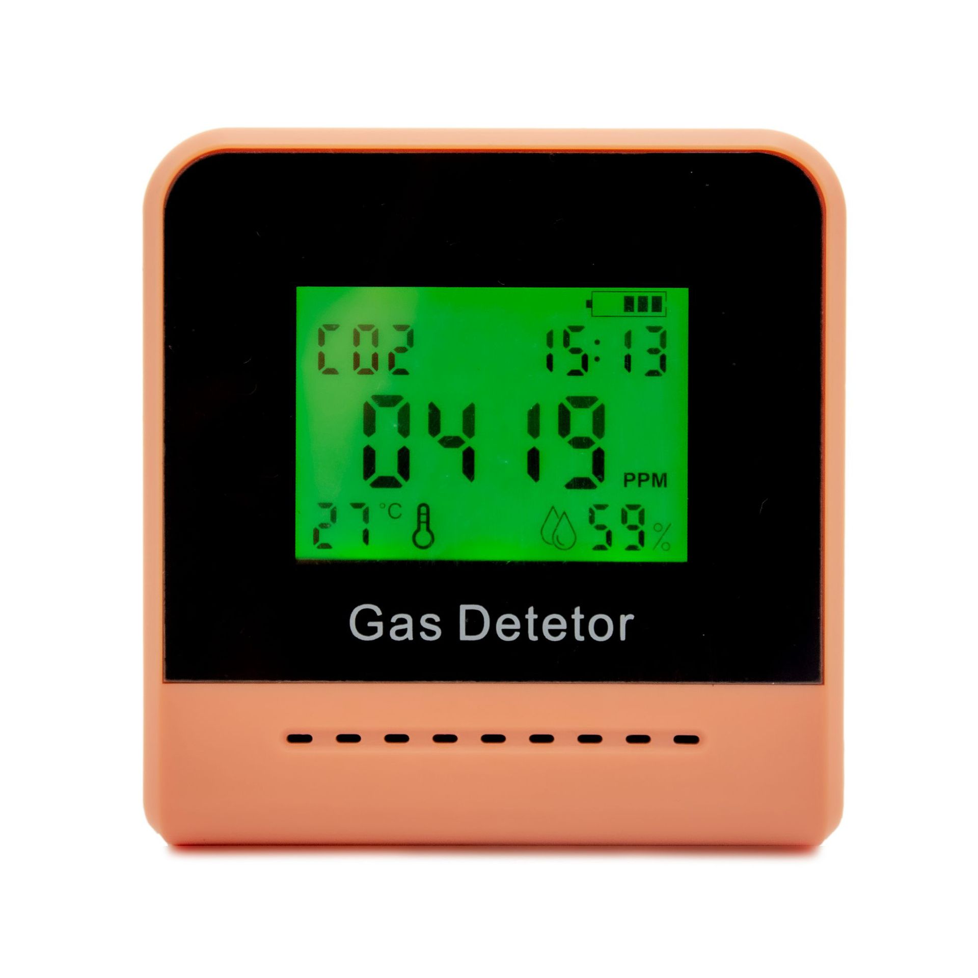 源头厂家新品二氧化碳探测仪 CO2浓度空气质量检测温湿度计外贸版