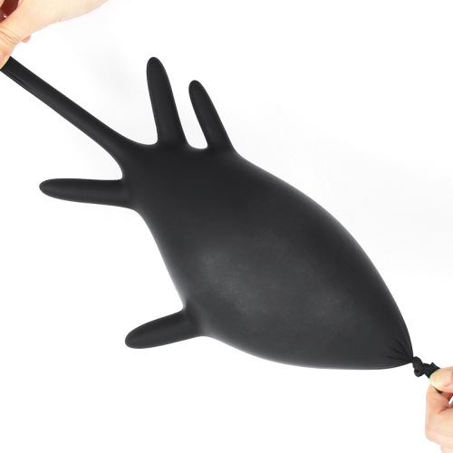 Beauty salon disposable composite nitrile gloves black gloves tattoo eyebrow bleaching lip rubber gloves tattoo supplies 50 pack