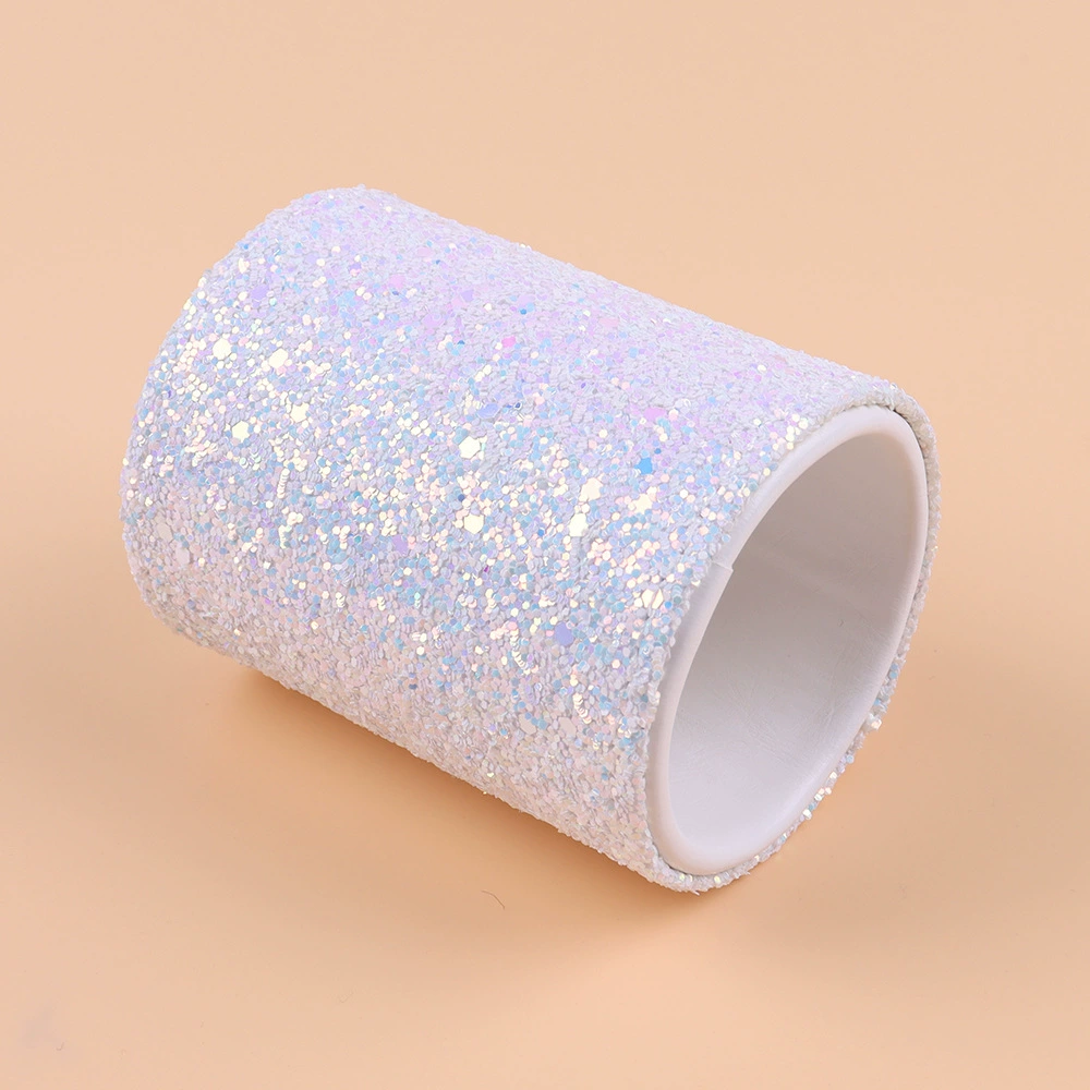 Makeup Brush Storage Cup, Sequin Exterior, Compact Cosmetic Organizer, 80 g