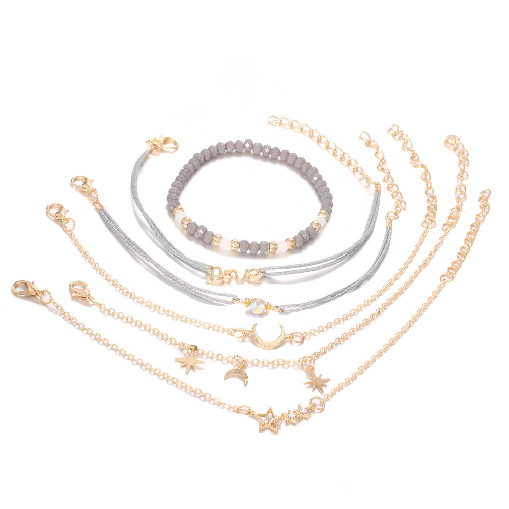 20g Weight Bracelets Classification 1 Set Fashion Star Alloy Plating Women's Bracelets