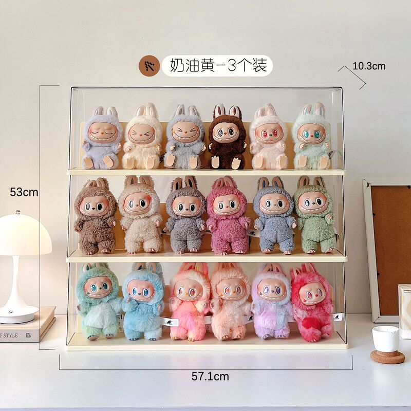 labubu展示盒透明盲盒收纳展示架适用于泡泡玛特拉布布手办展示柜|undefined