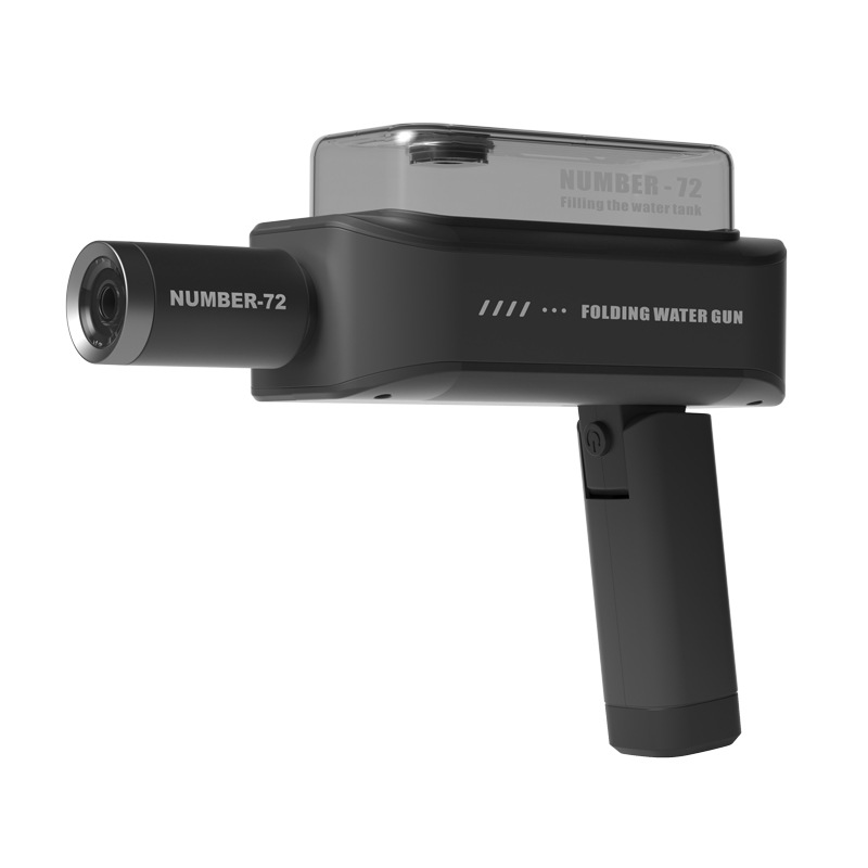 Nueva pistola de agua plegable eléctrica de disparo continuo juguetes de agua infantiles explosión de fuego flash pistola de agua automática regalos de guerra de agua