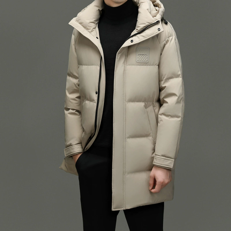 Down jacket, keep warm winter velvet hat with hood, duck down