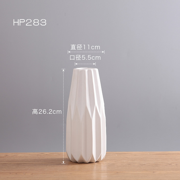 Geométrico Origami colorido florero de cerámica creativa salón flor Nordic ins decoración del hogar al por mayor