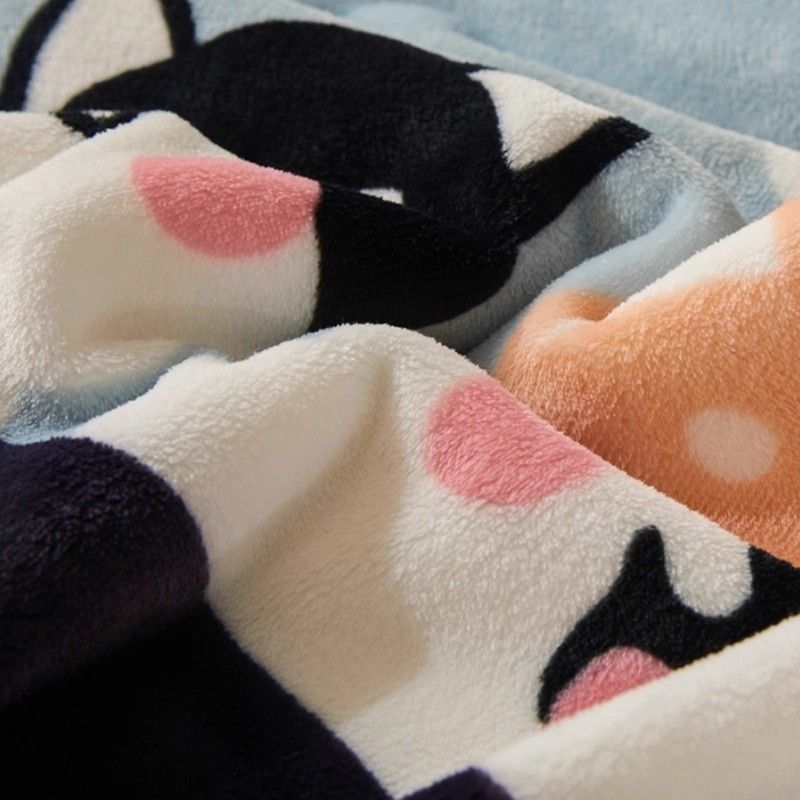 Leche mantas de lana de coral frida gruesa mantas de lana de coral mantas de cubierta de rascher dormitorio de estudiantes mantas de cama invierno