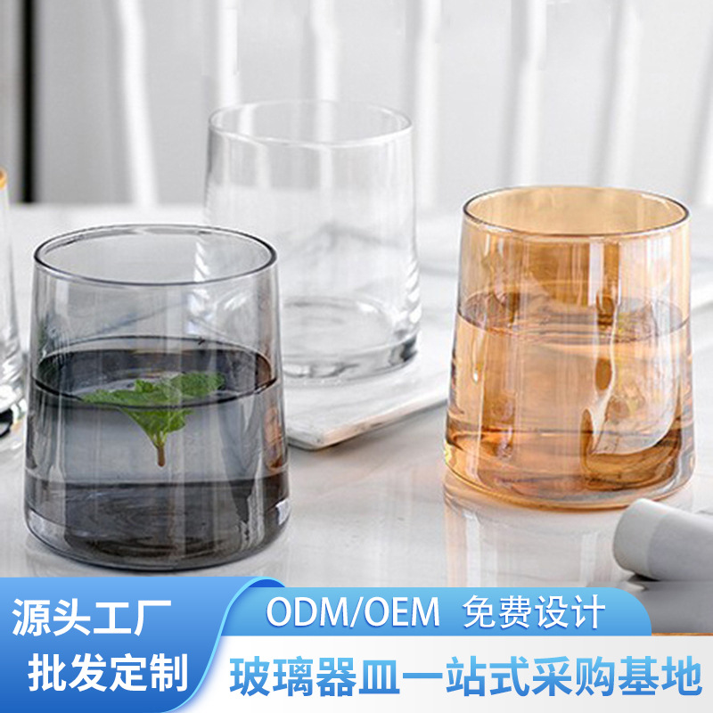 Jinbaijia vidrio transparente enjuague bucal taza whisky copa de vino traje de copa de vino blanco hogar taza de agua