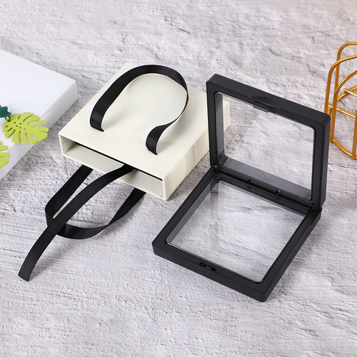 PE film floating packaging box transparent jewelry display box ring necklace jewelry box exquisite packaging box accessory box