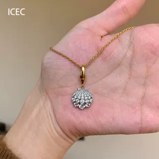 法式爆闪黑金贝壳项链复古轻奢贵气时尚百搭千金感秋冬气质锁骨链