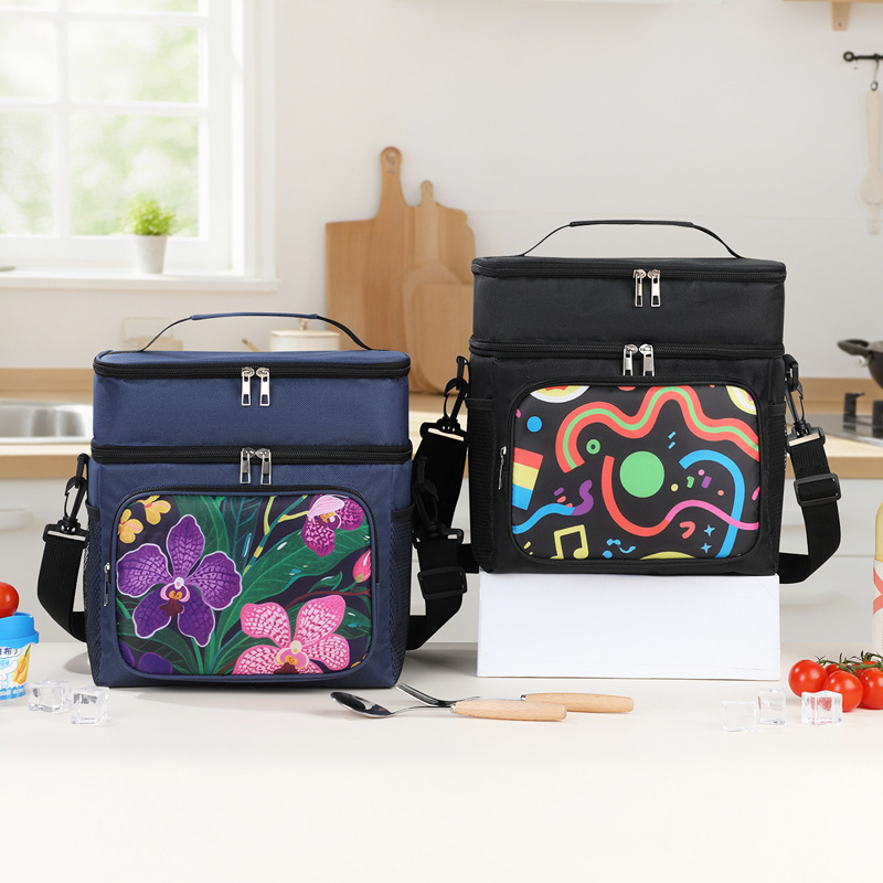 Bolsa de aislamiento térmico de gran capacidad, bolsa de picnic al aire libre, nueva bolsa de almuerzo transfronteriza, bolsa de almuerzo de mano, bolsa de almuerzo de mano, bolsa de viaje