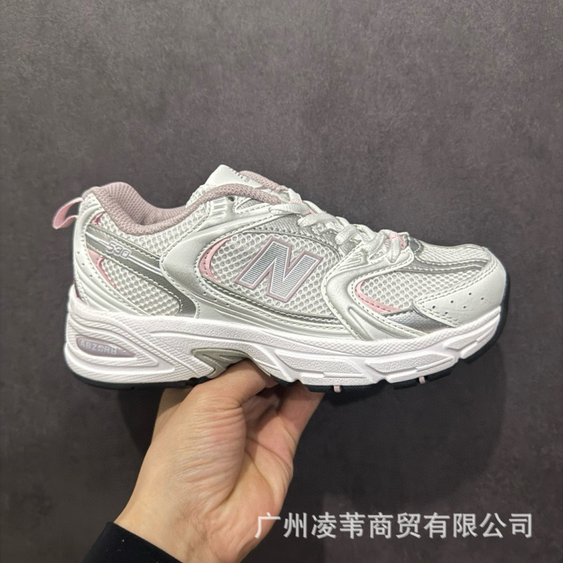 莆田純粋なオリジナル NB530 レトロシルバーダッドシューズ夏メッシュ男性と女性のカップルの靴アウトドアカジュアルスポーツシューズ|undefined