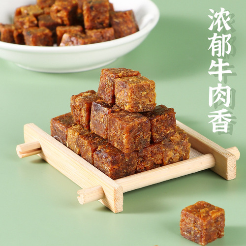 Dried Beef Snack in Bulk Packaging 250g, Spicy and Delicious, Mixed Flavors Beef Granules