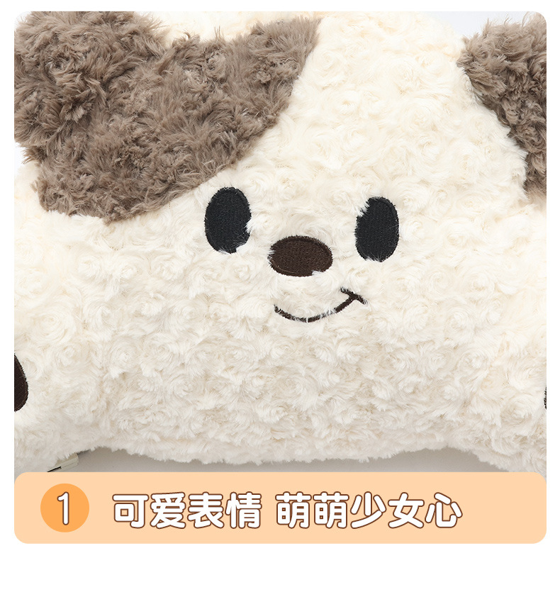 Car headrest neck pillow a pair of female driver pillow cute puppy car pillow car seat waist neck pillow