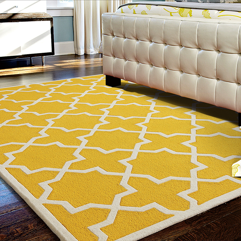 Fábrica de fuente alfombra de alta gama de sala de estar lana doméstica estudio dormitorio mantas de cama resistente a la suciedad fácil de cuidar personalizado
